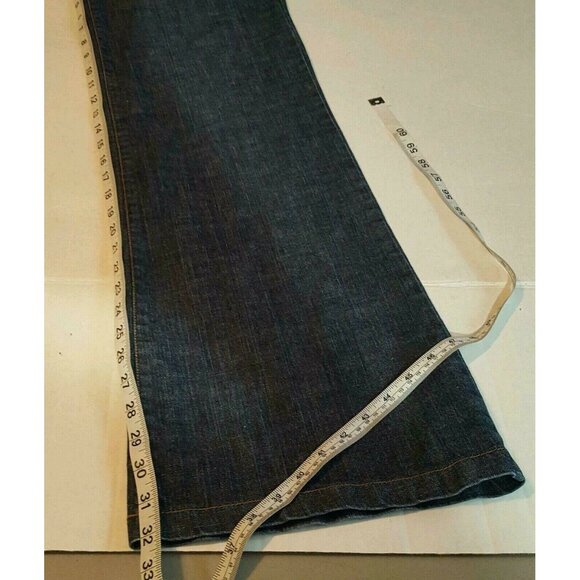 Forever Jeans Women’s Size 32/32 Wide Leg Dark Wash Stretch Mid Rise Zip Fly - Picture 8 of 11